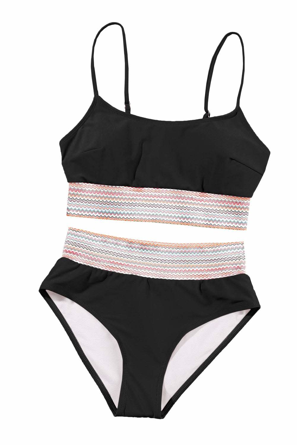 Trendy black high waist bikini - Love Salve